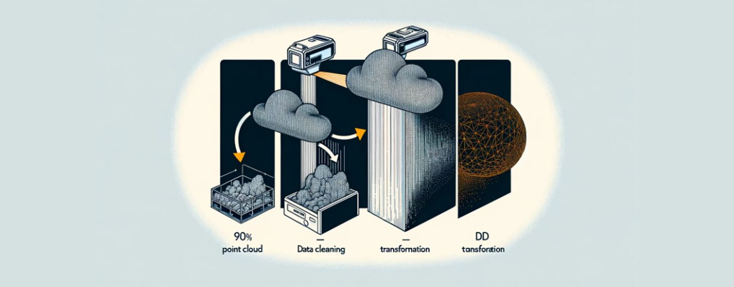 Van puntenwolk naar 3D-model: gegenereerd door DallE.